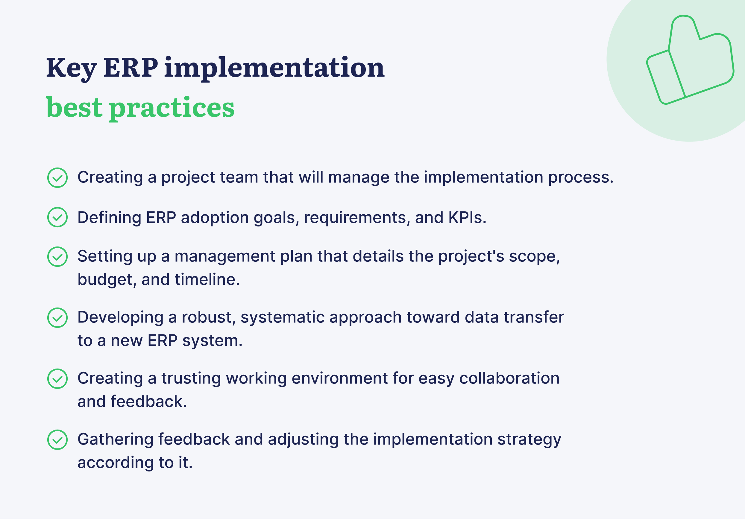 Best Practices For Erp Implementation Tips For A Successful Rollout