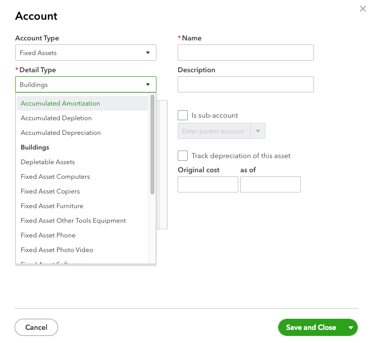 How to record an equipment purchase in Quickbooks