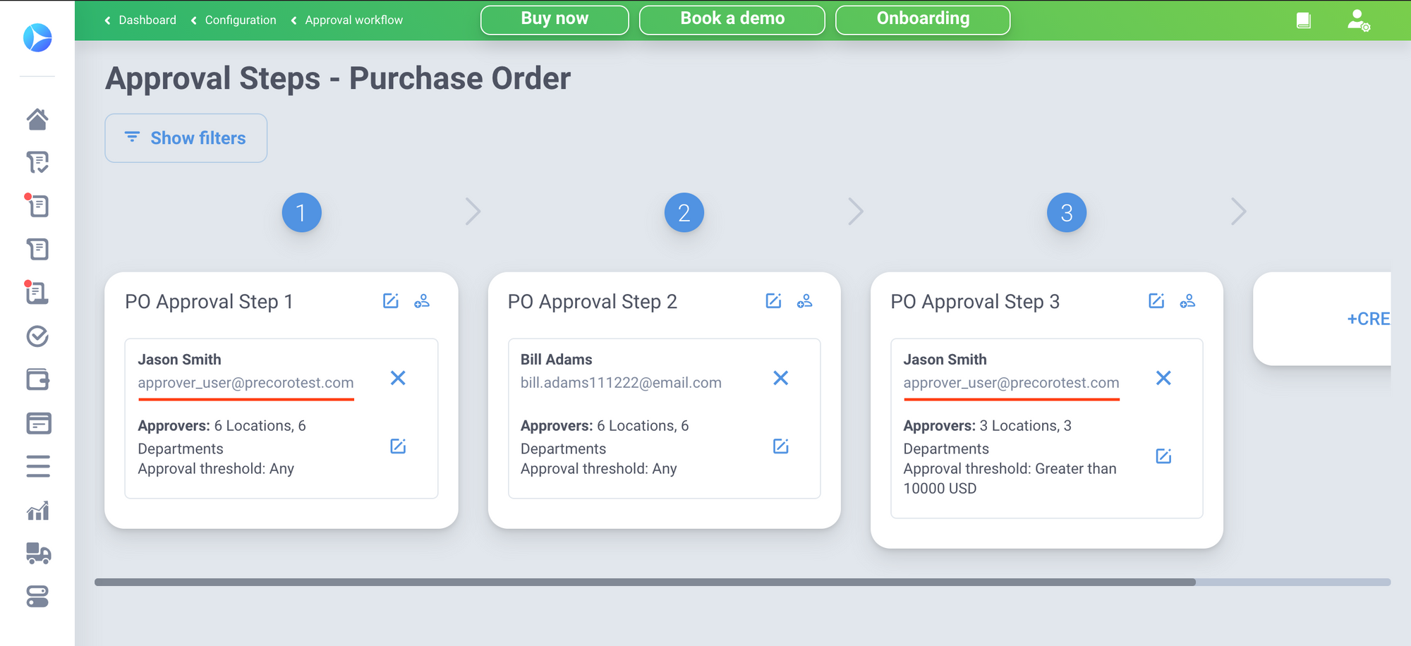 setting same approver for multiple approval workflow steps