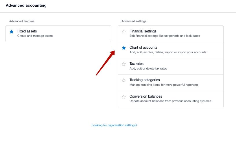 How to create and edit a chart of accounts in Xero