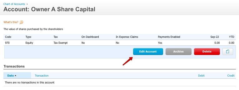 how to edit the chart of accounts in xero step 4