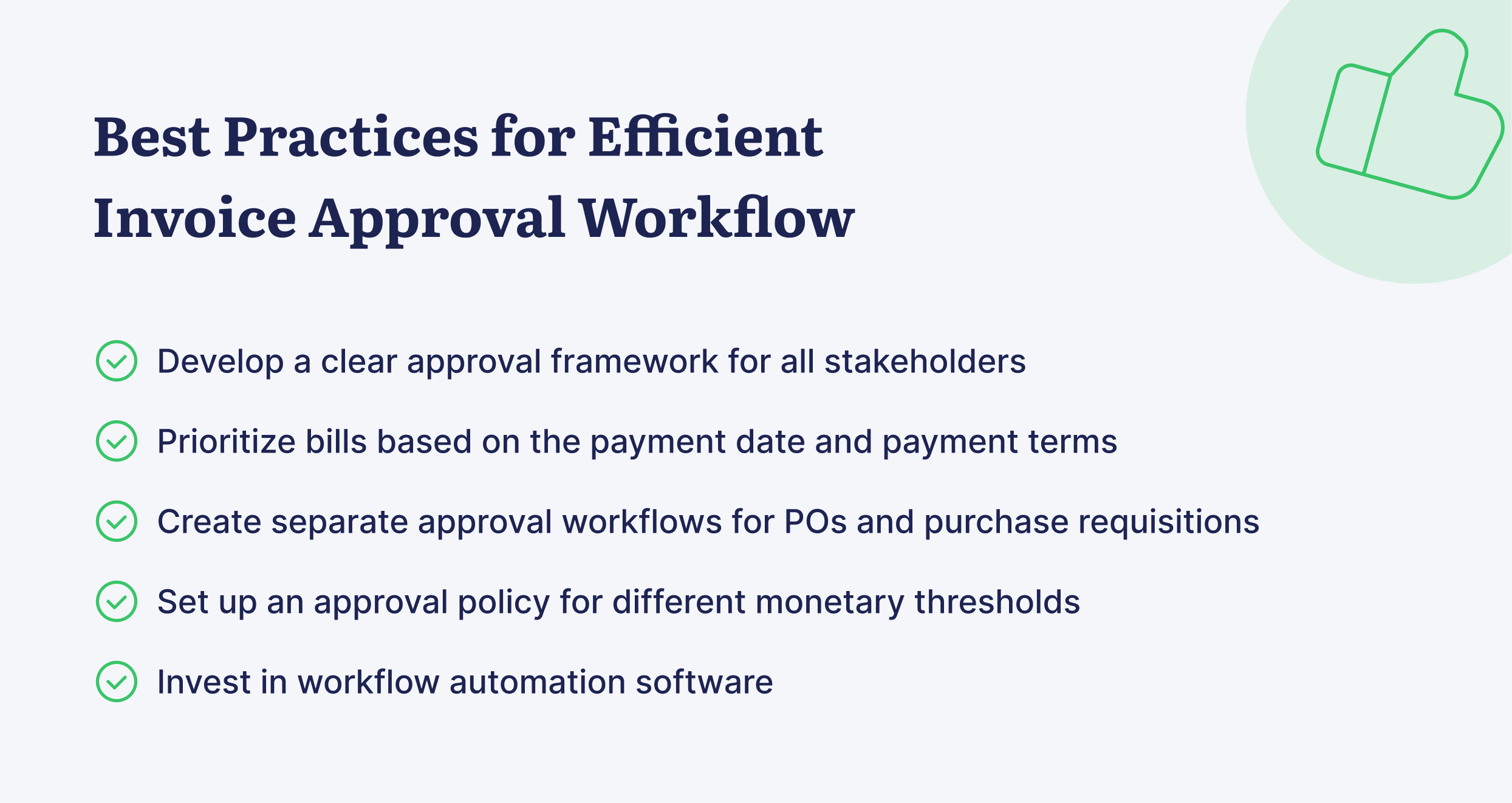 best practices for efficient invoice approval workflow