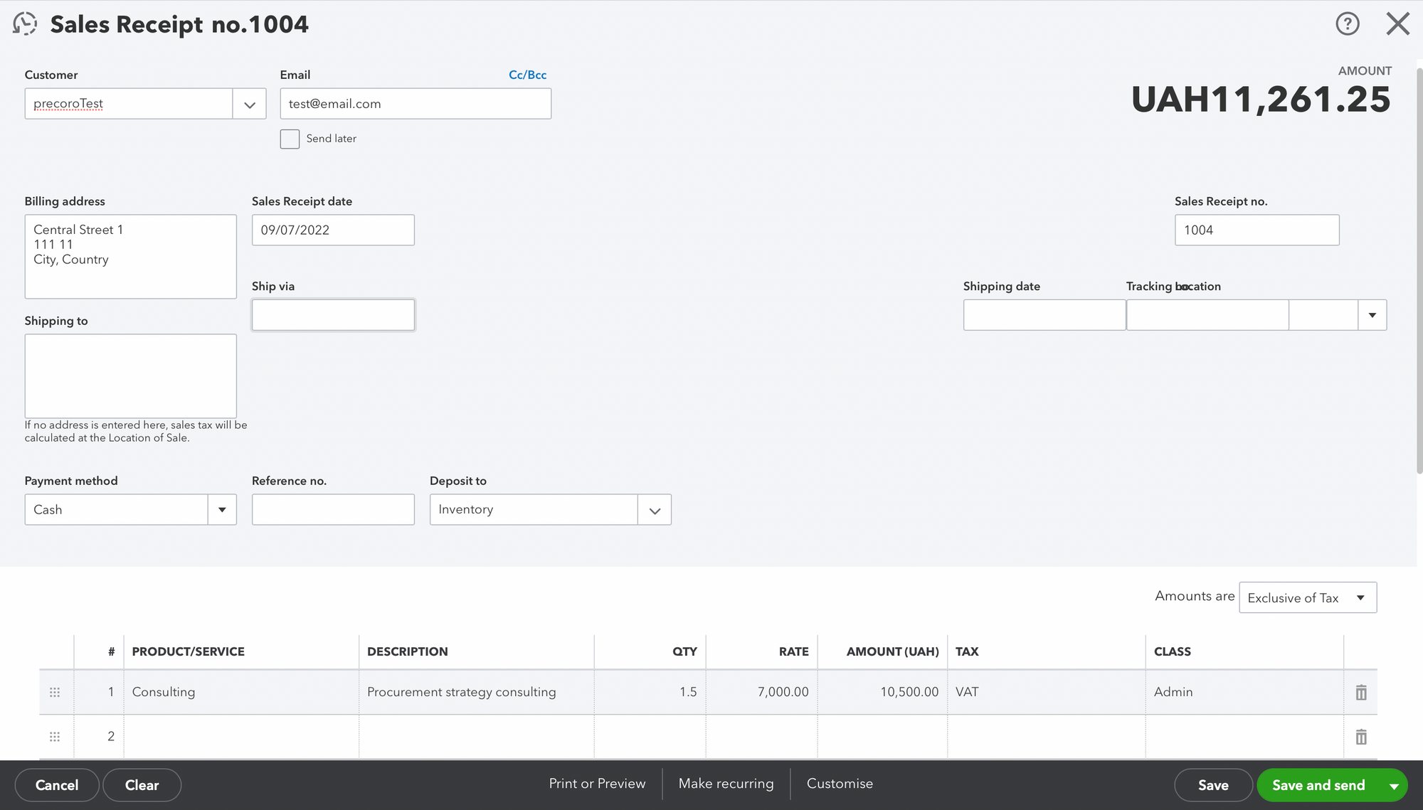 How To Print A Payment Receipt In Quickbooks Desktop