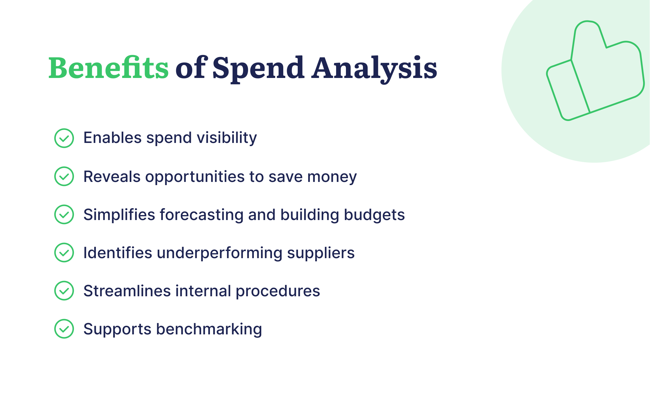 benefits of spend analysis