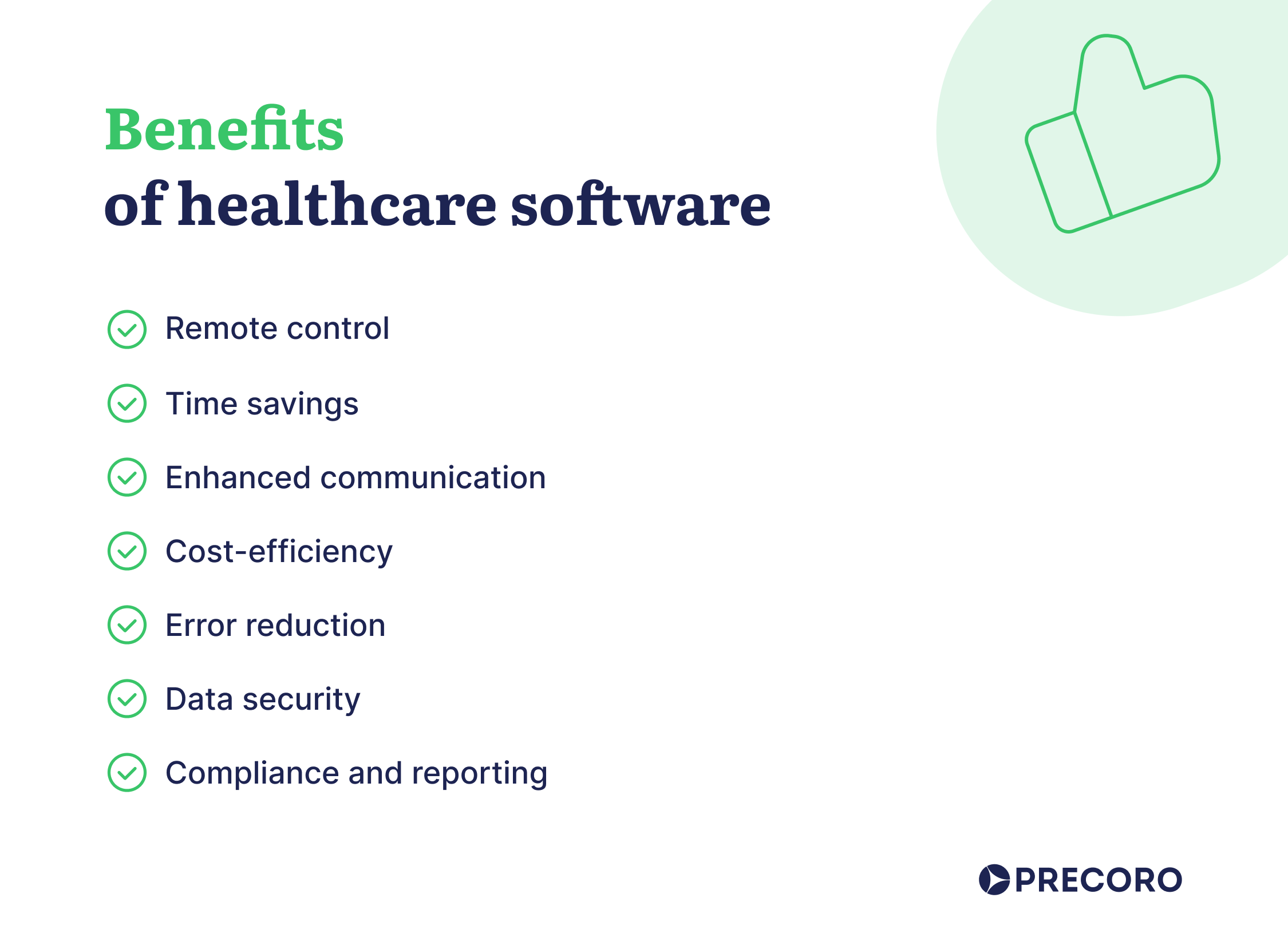 benefits of healthcare software