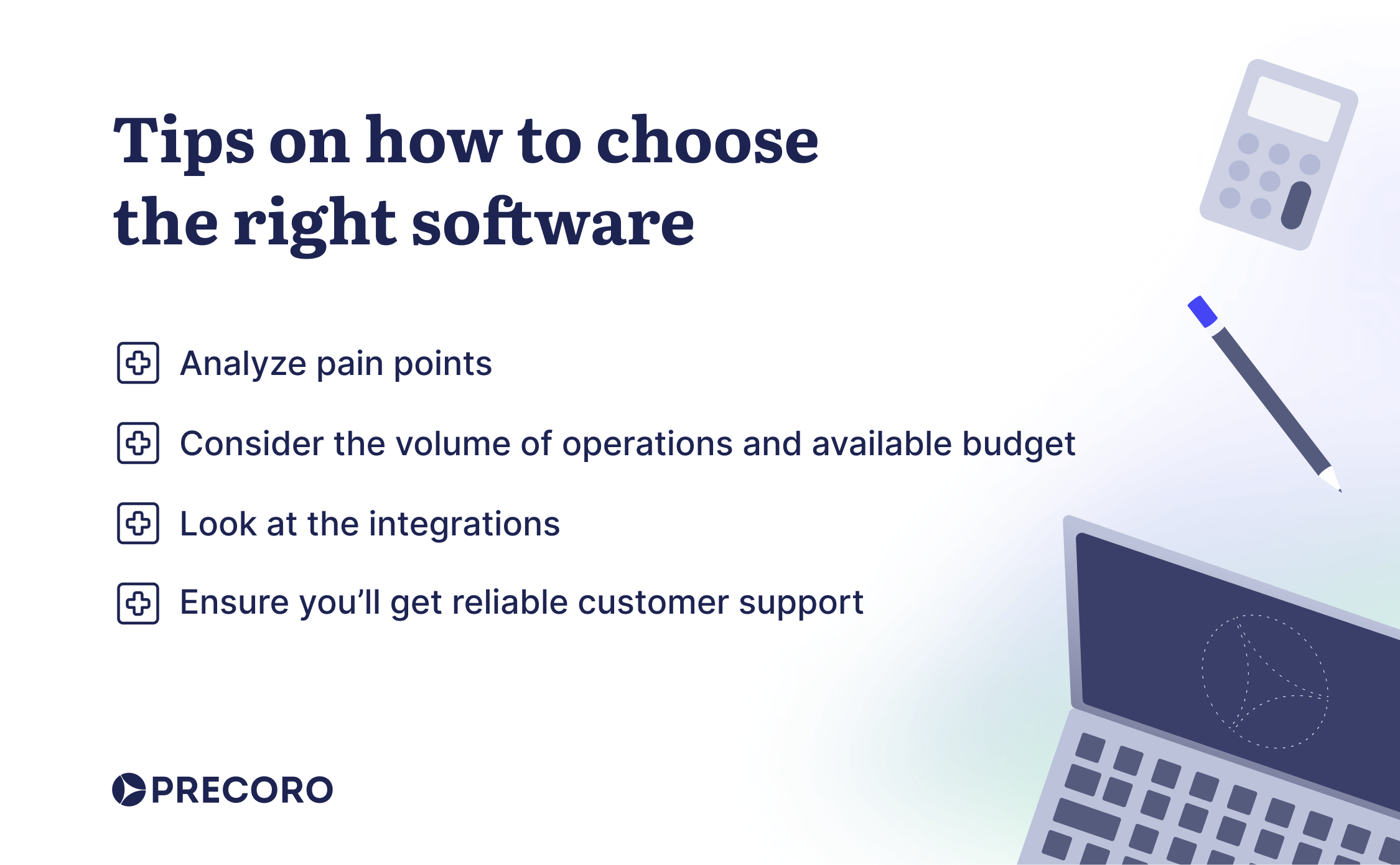 tips on how to choose the right software