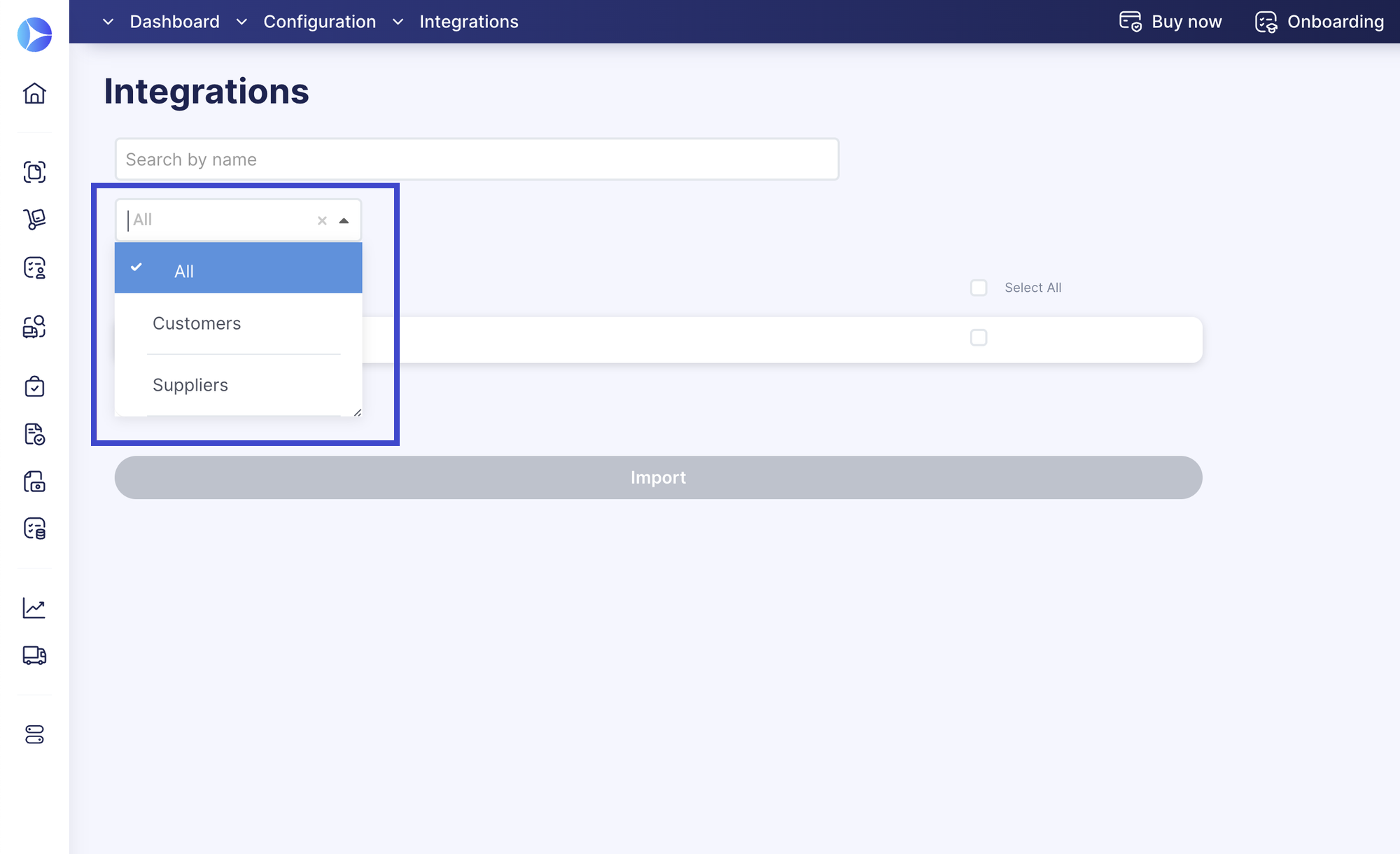 integrations page in precoro