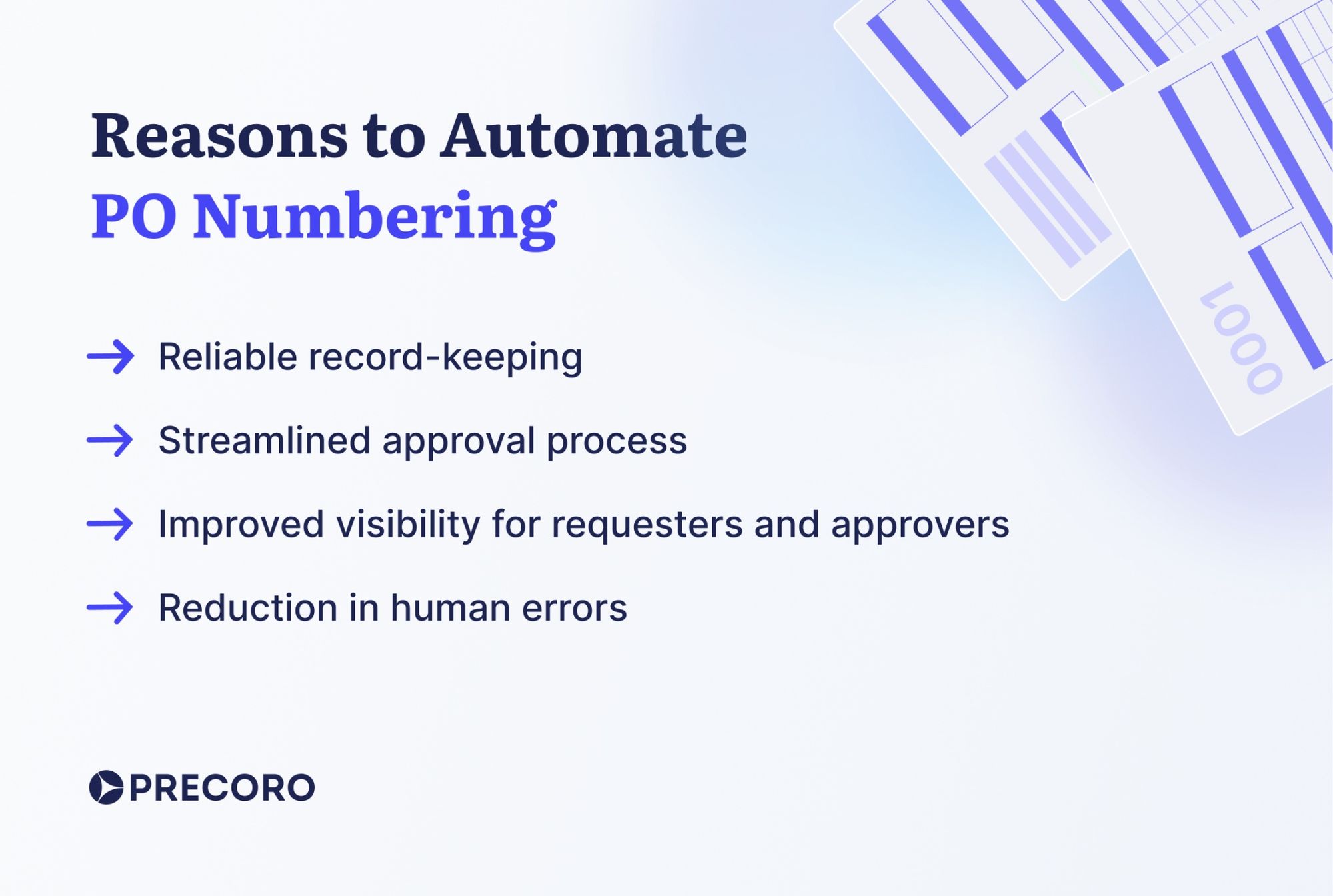 reasons to automate po numbering