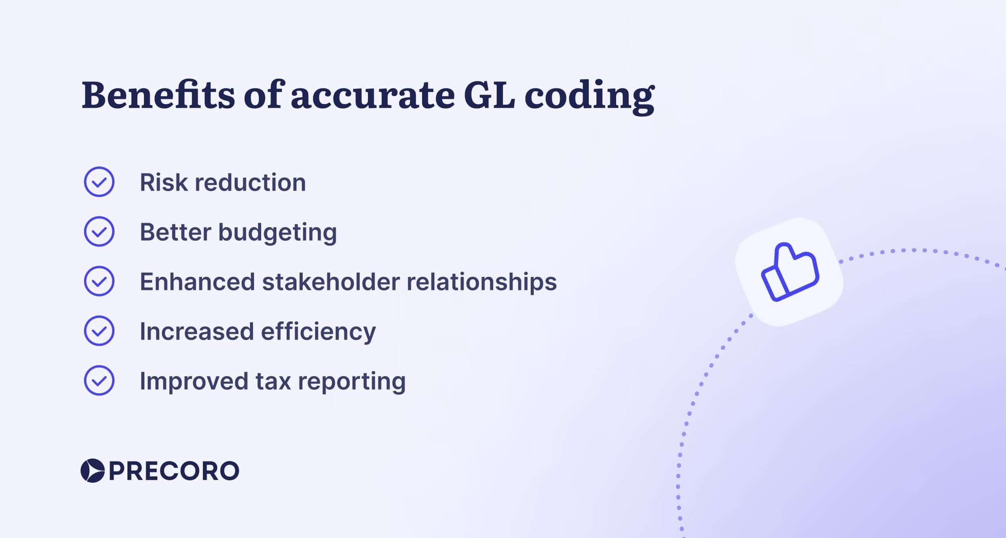 benefits of accurate gl coding