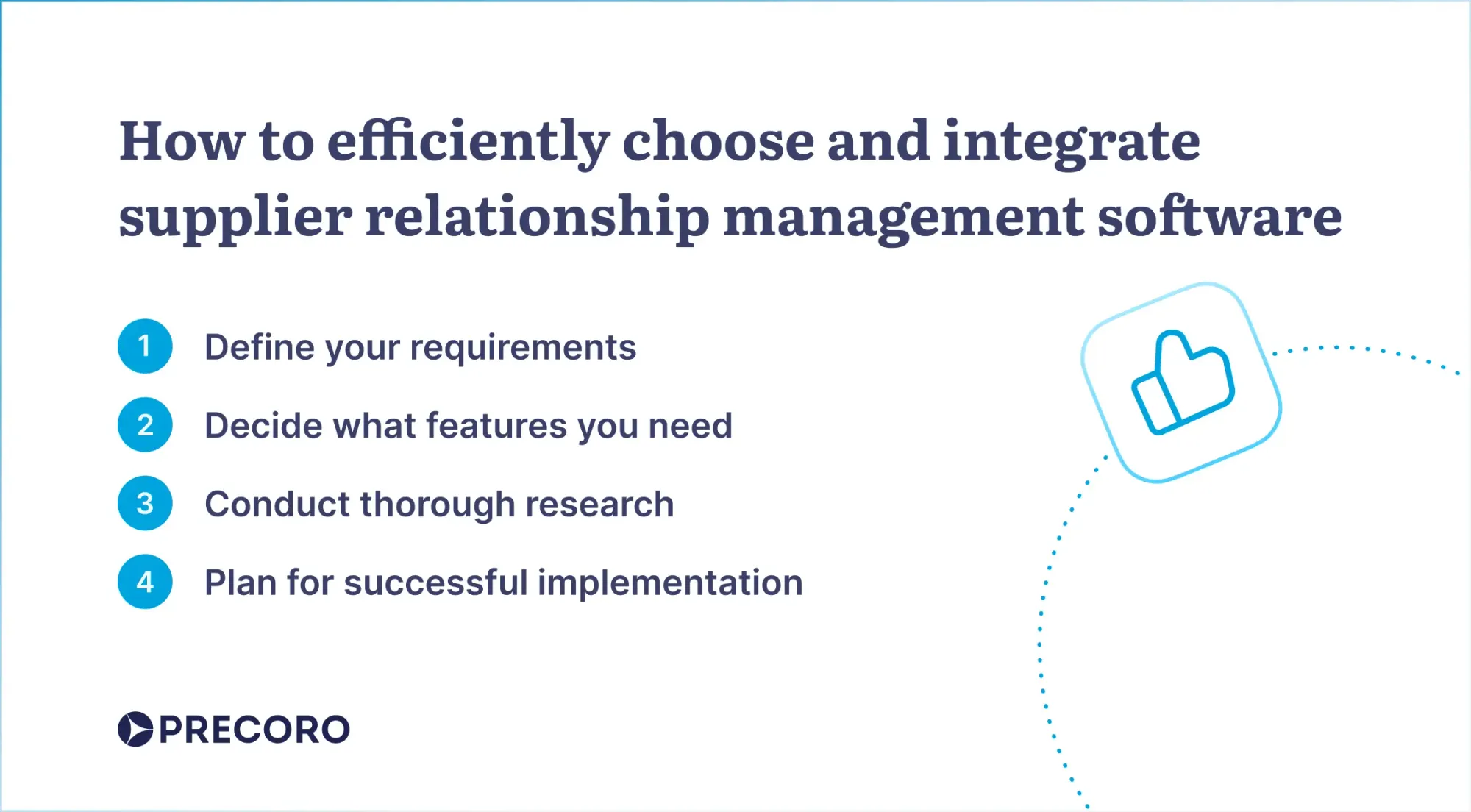 how to efficiently choose and integrate supplier relationship management software