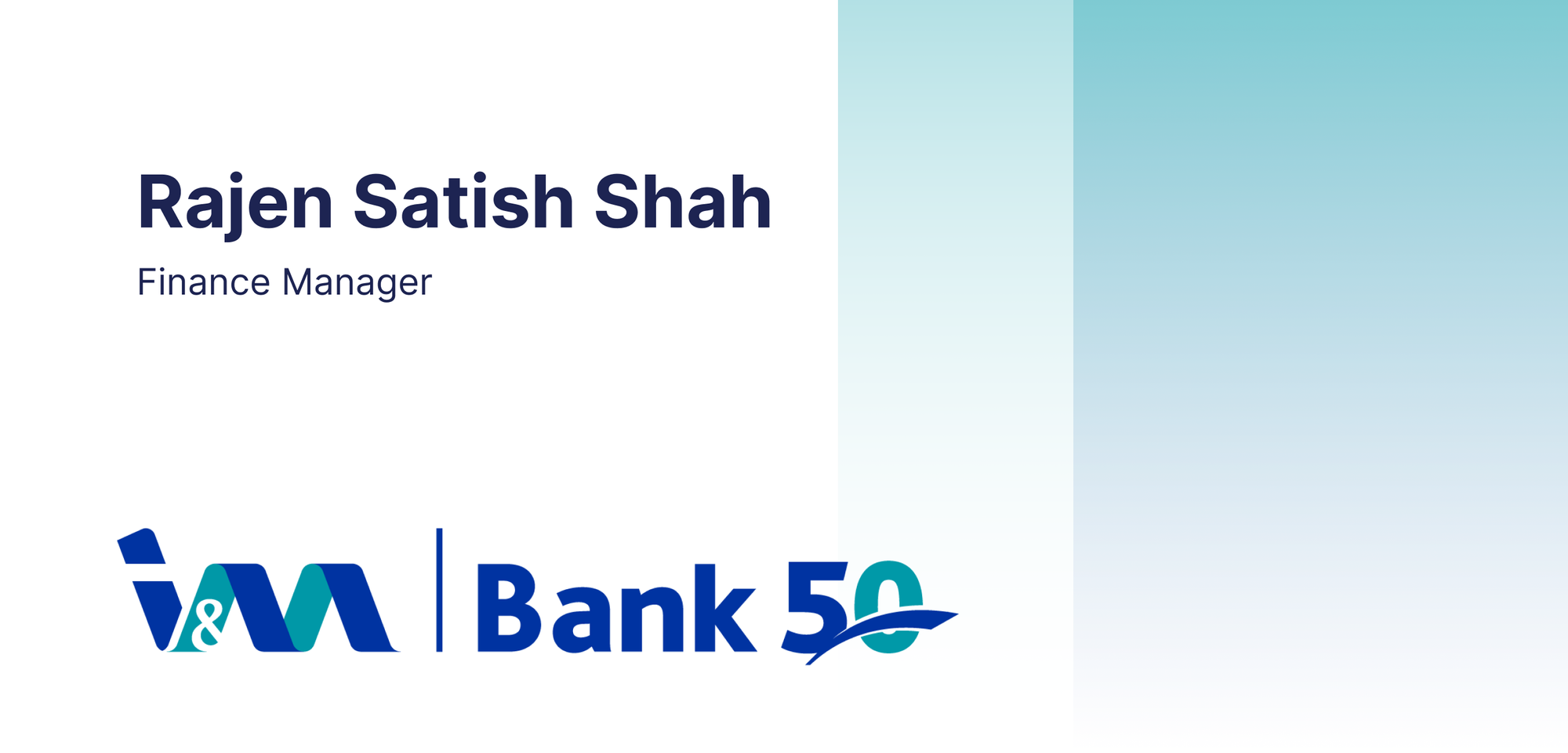 Rajen Satish Shah I&M Bank