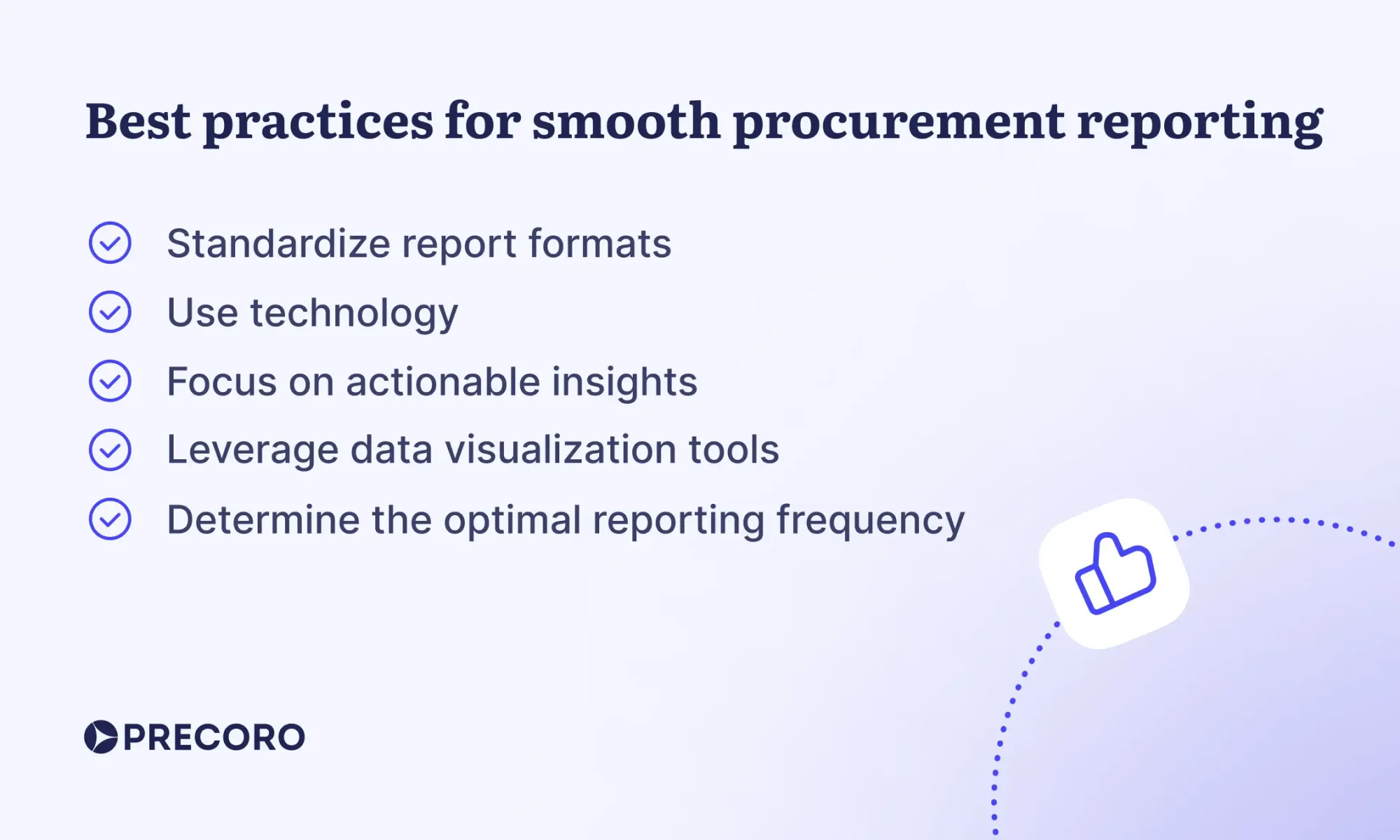 best practices for smooth procurement reporting