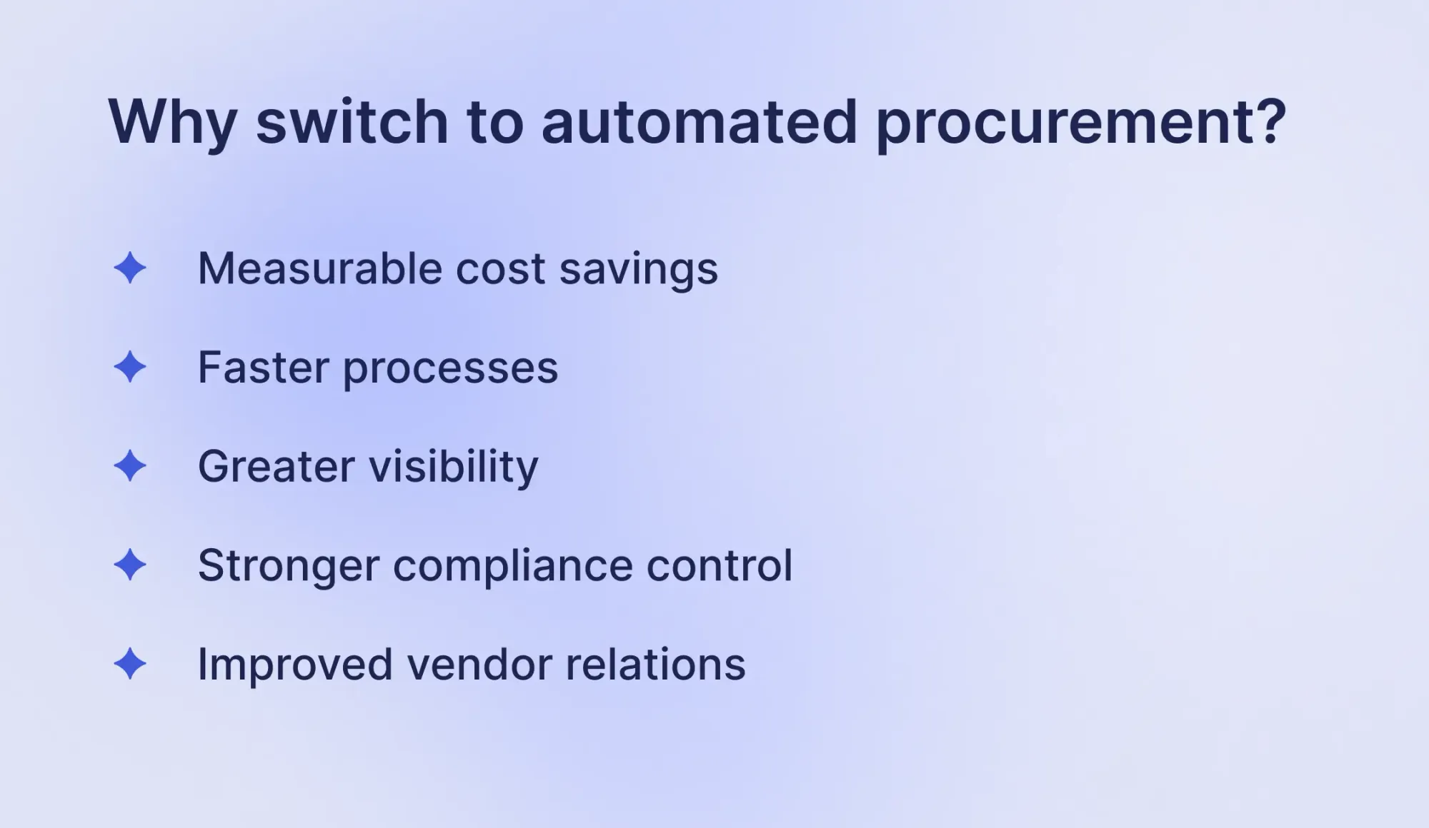 benefits of procurement automation