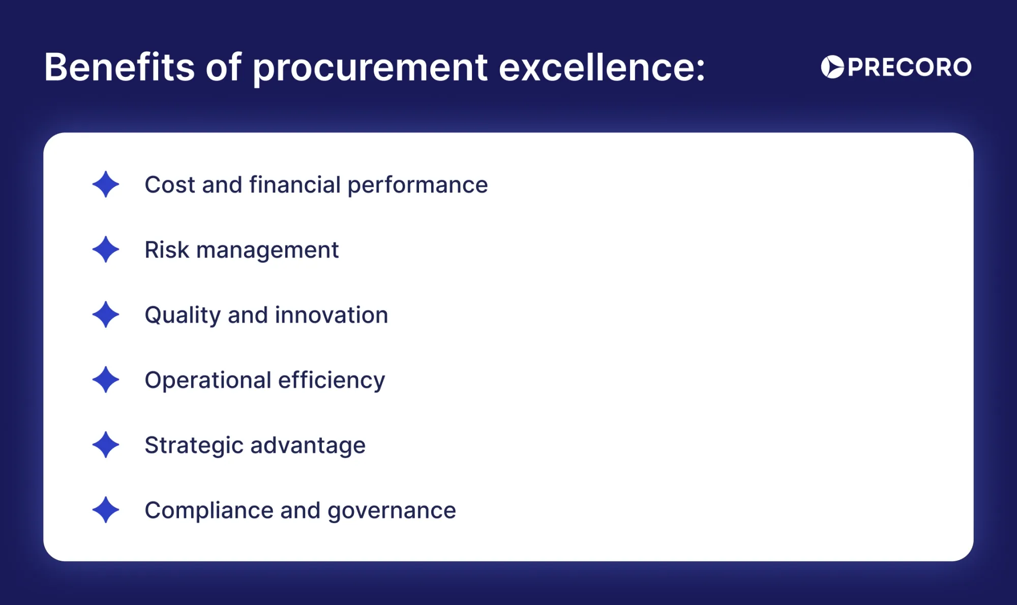 benefits of procurement excellence