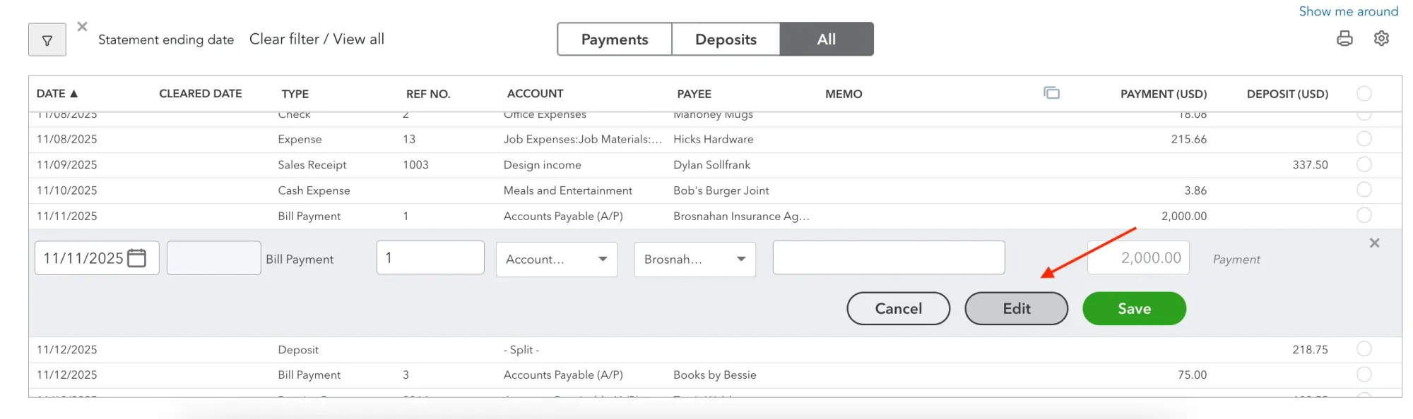 how to reconcile in quickbooks online step 7, 8