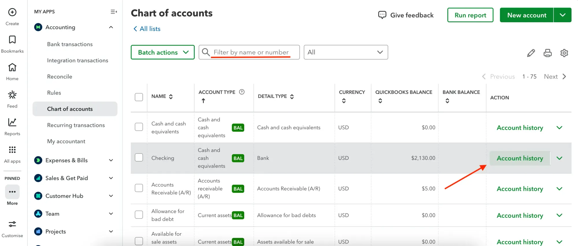 how to undo reconciliation in quickbooks online step 3