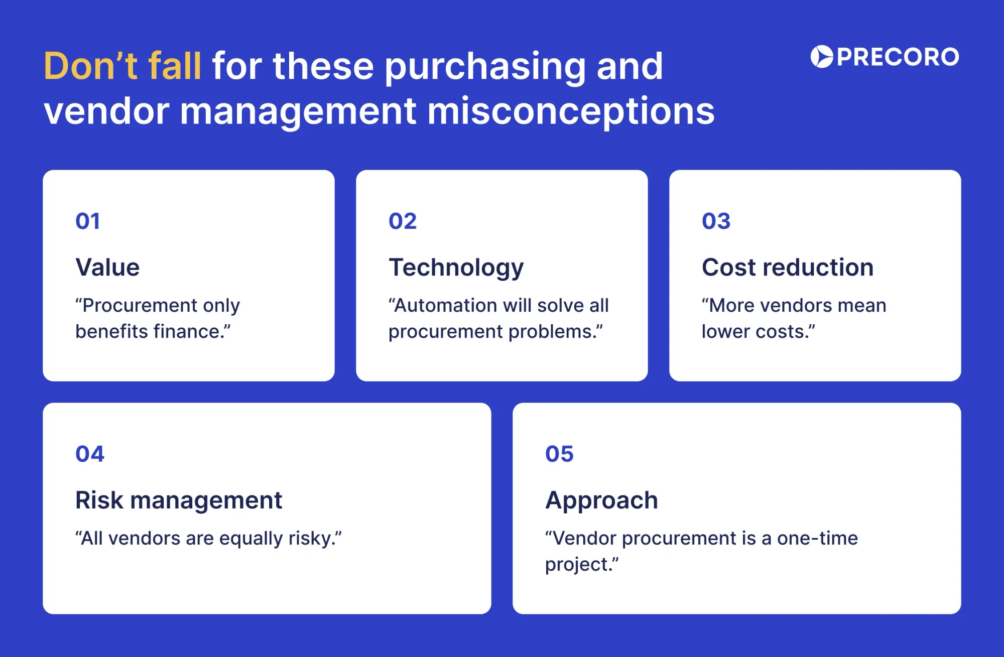 vendor management misconceptions