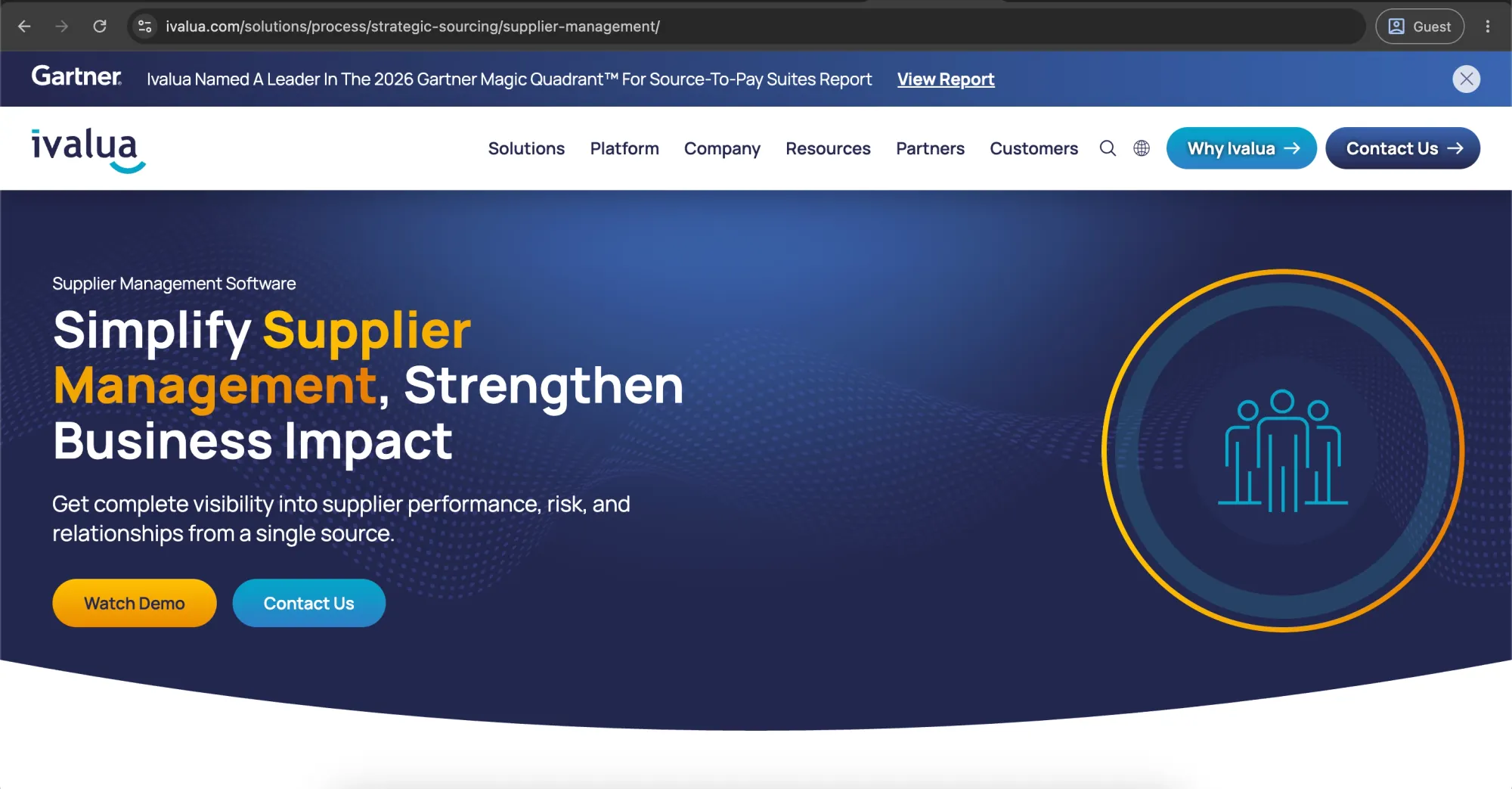 ivalua supplier management