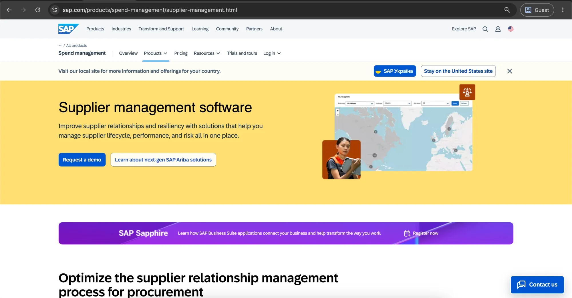 sap ariba supplier management