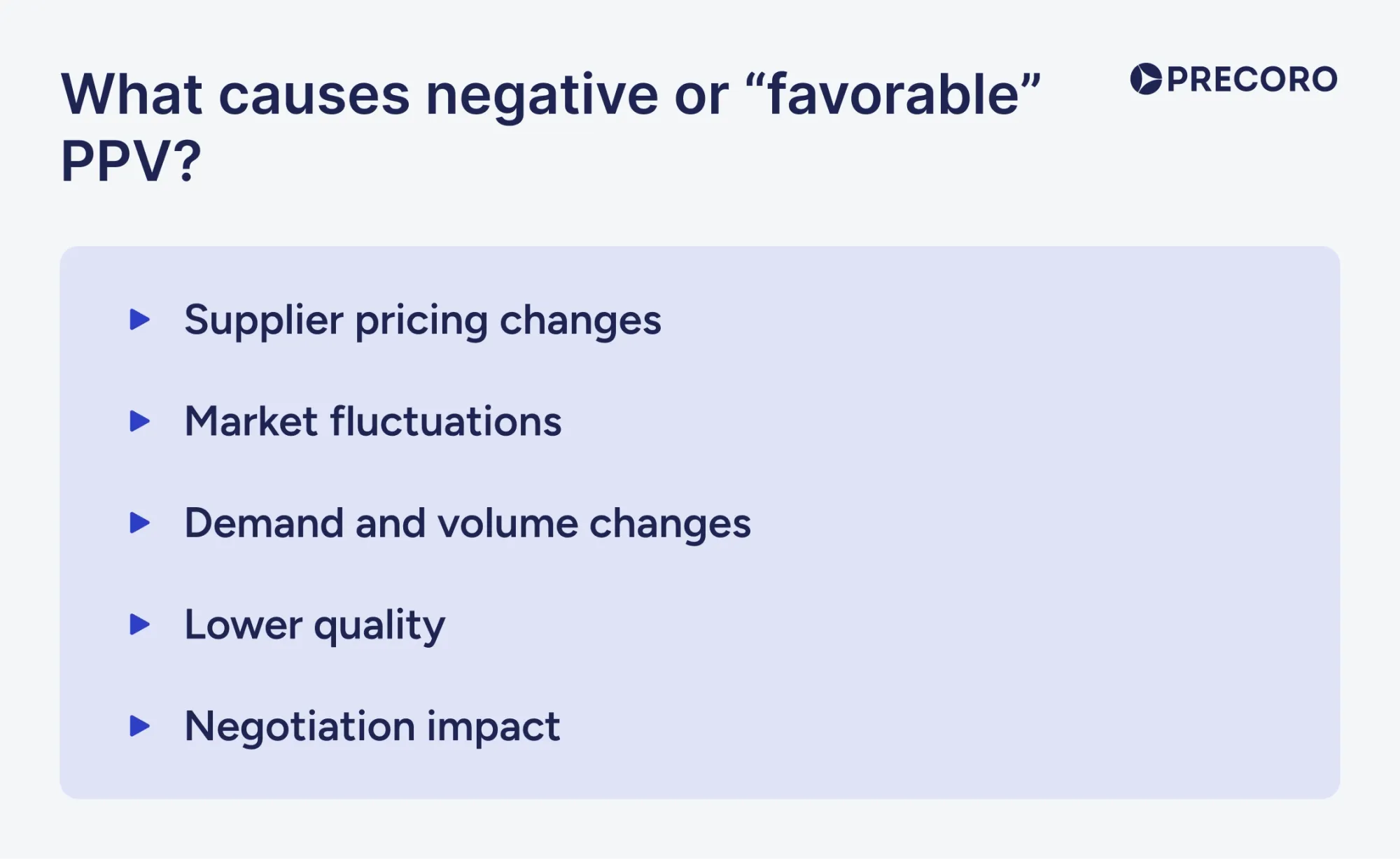 what causes negative or favorable ppv