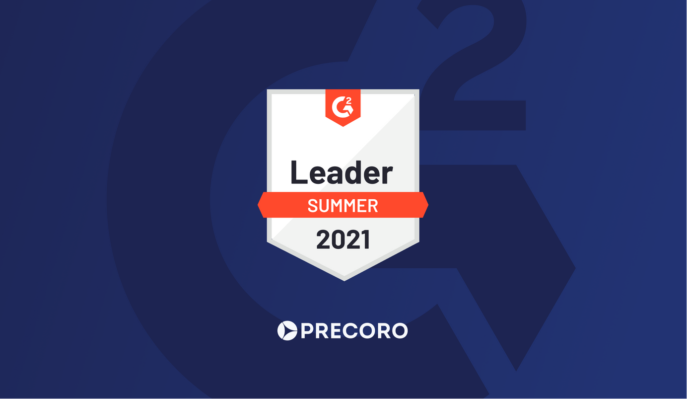 precoro named leader on g2 summer 2021 grid