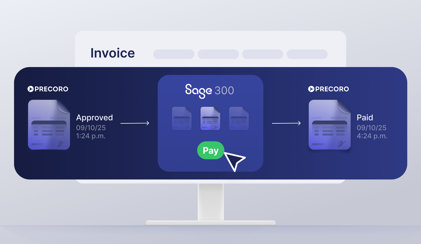 Pay Bills Right and On Time with Precoro & Sage 300 Integration