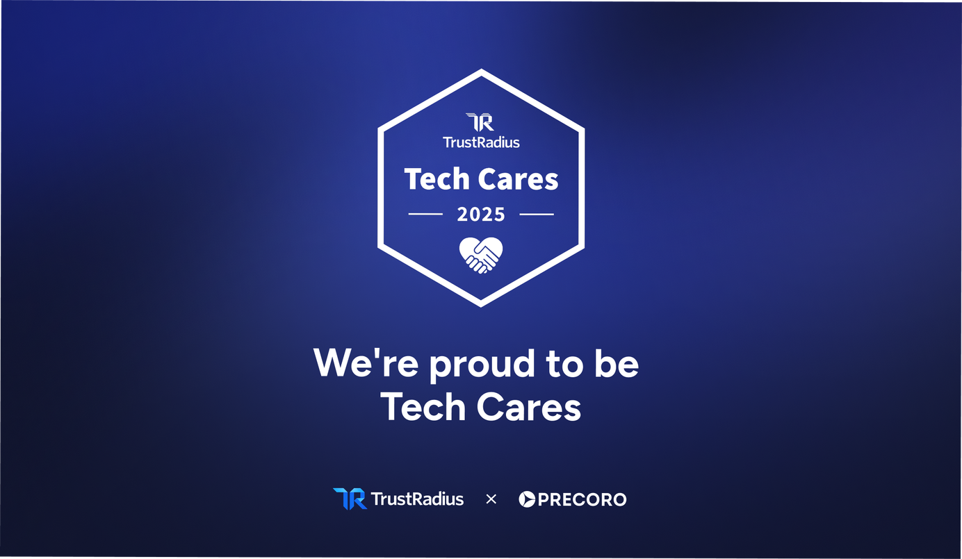 Precoro Honored with 2025 Tech Cares Award from TrustRadius