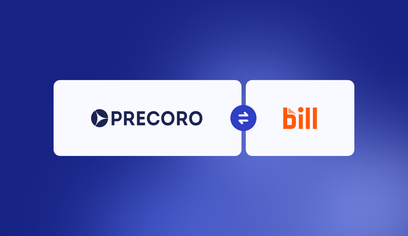 bill and precoro api integration