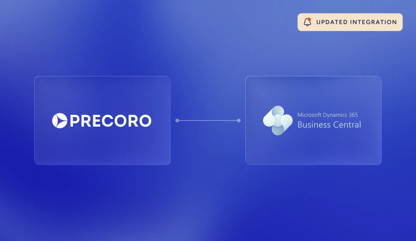 precoro and microsoft dynamics 365 business central integration
